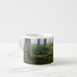Rustige Nevelige Bosfoto Espresso Kop