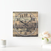 Rustige, niet-buigzame woudspiraalklok vierkante klok (Huis)