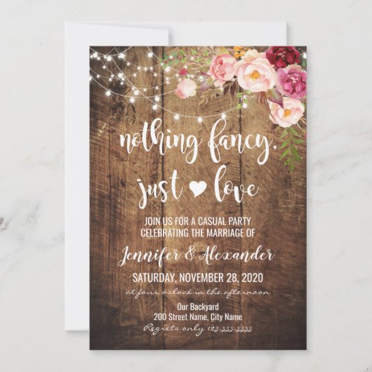 Rustige niets Fancy gewoon liefde Kaart (Voorkant)