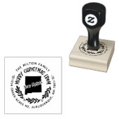 rustige nieuwe mexico - kerst - retouradres voor k rubberstempel (Gestempeld)