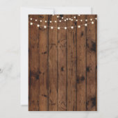 Rustige nieuwjaren Eve Wood & Chalk Invite Kaart (Achterkant)