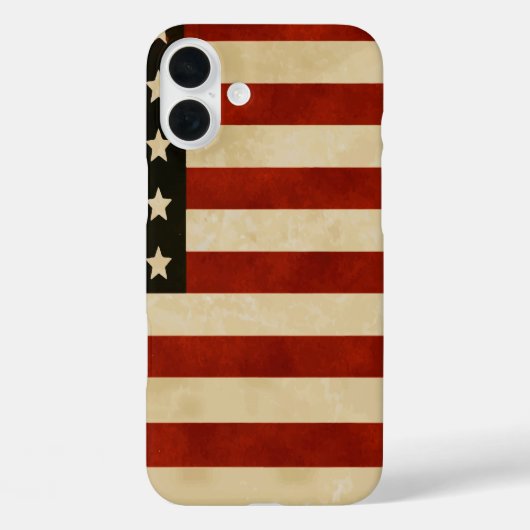 Rustige Noord-Amerikaanse vlagstaven Case-Mate iPhone Case (Achterkant)