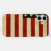 Rustige Noord-Amerikaanse vlagstaven Case-Mate iPhone Case (Achterkant (horizontaal))