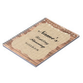 Rustige notities voor het bundelen van de bruiloft notitieboek (Linkerzijde)