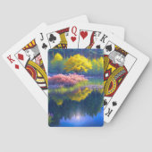 Rustige oase, kleine eiland's schoonheid pokerkaarten (Achterkant)