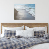 Rustige oceaan golven op het strand canvas afdruk (Insitu (Slaapkamer))
