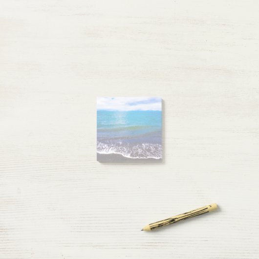 Rustige Oceaangezicht Post-it® Notes (Op bureau)