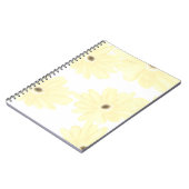 Rustige ochtend gele bloemen notitieboek (Linkerzijde)