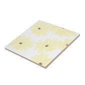 Rustige ochtend gele bloemen tegeltje (Zijkant)