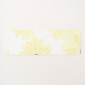 Rustige ochtend gele bloemen yogamat (Achterkant (horizontaal))