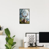 Rustige ochtend in de Bossen met optioneel Lijst Poster (Thuiskantoor)