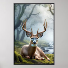 Rustige ochtend in de Bossen met optioneel Lijst Poster