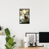 Rustige ochtend in de Bossen met optioneel Lijst Poster (Thuiskantoor)