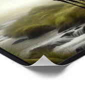 Rustige ochtend in de Bossen met optioneel Lijst Poster (Hoek)