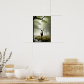 Rustige ochtend in de Bossen met optioneel Lijst Poster (Keuken)