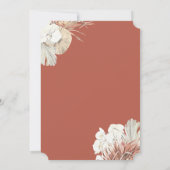 Rustige Oerwoud Foliage Lijst Wedding Uitnodiging (Achterkant)