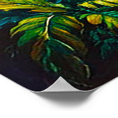 Rustige Oerwoud waterval Poster (Hoek)