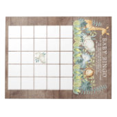 Rustige Oerwouden Baby shower Bingo Game Notitieblok (Voorkant)