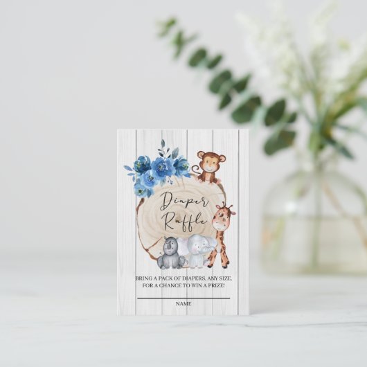 Rustige Oerwouden - luiervoer - Ticket Informatiekaartje (Staand voorkant)