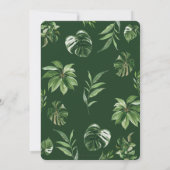 Rustige Oerwouden Rood Greenery Birthday Kaart (Achterkant)