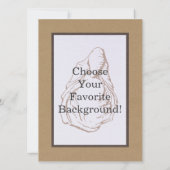 Rustige oester - Uitnodiging (Achterkant)