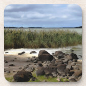 Rustige oevers van Lake Bolac Bier Onderzetter (Voorkant)