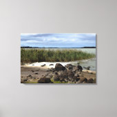Rustige oevers van Lake Bolac Canvas Afdruk (Voorkant)