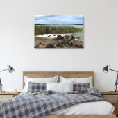 Rustige oevers van Lake Bolac Canvas Afdruk (Insitu (Slaapkamer))