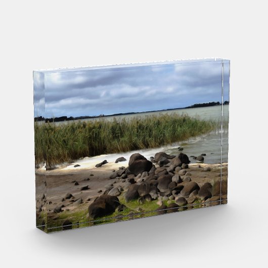 Rustige oevers van Lake Bolac Fotoblokken (Links)