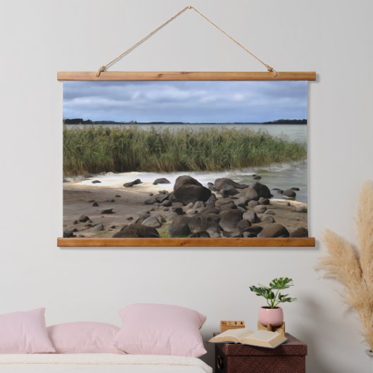 Rustige oevers van Lake Bolac Hangend Wandkleed (Slaapkamer)