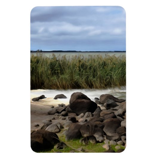 Rustige oevers van Lake Bolac Magneet (Verticaal)