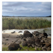 Rustige oevers van Lake Bolac Tegeltje (Voorkant)