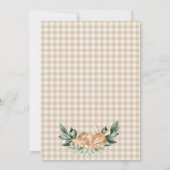 Rustige olievlek Deer Fawn Baby shower Kaart (Achterkant)