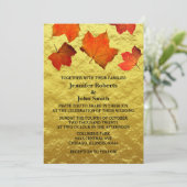 Rustige olievlekken verbranden Oranje goudbruin Kaart (Staand voorkant)