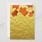 Rustige olievlekken verbranden Oranje goudbruin Kaart (Achterkant)