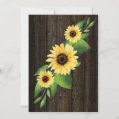 Rustige olifant zonnebloemen Licht Baby shower Kaart (Achterkant)