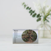 Rustige Olijfboom Visitekaartje (Staand voorkant)