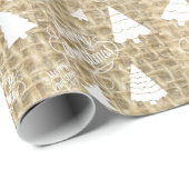 Rustige omdraai om de ronde kerstboom cadeaupapier (Rol Hoek)