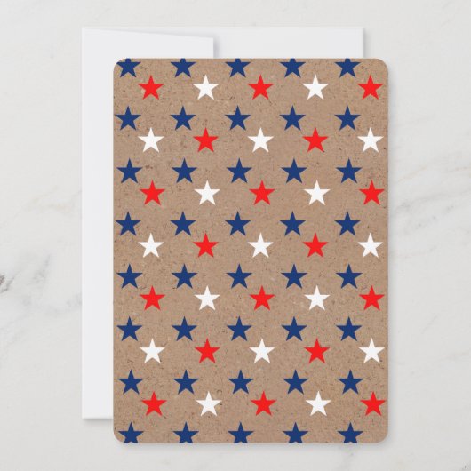 Rustige Onafhankelijkheidsdag BBQ | 4 juli Kaart (Achterkant)