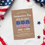 Rustige Onafhankelijkheidsdag BBQ | 4 juli Kaart