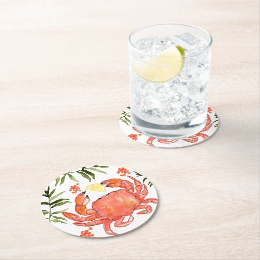 Rustige onderzetter van krabboil, floreel zeevruch (Insitu)