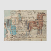 Rustige ontkoppeling van paardentextiel tissuepapier (Voorkant)