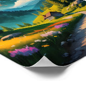 Rustige ontsnapping uit de Alpen Poster (Hoek)