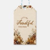 Rustige Oogst Dankfeest Verzameling Cadeaulabel (Voorkant)
