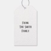 Rustige Oogst Geluk  Cadeaulabel (Achterkant)