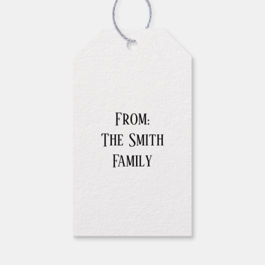 Rustige Oogst Geluk  Cadeaulabel (Achterkant)