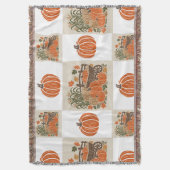 Rustige oogstpatchwork herfst Gingham herfst  Deken (Voorkant Verticaal)