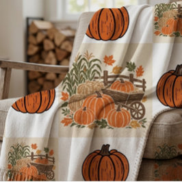 Rustige oogstpatchwork herfst Gingham herfst Deken