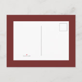 Rustige Oranje bladeren | Met Herfst gelijkgesteld Uitnodiging Briefkaart (Achterkant)