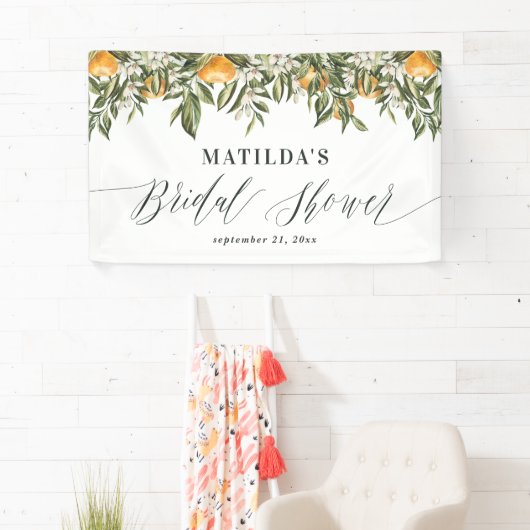 Rustige oranje botanische vrijgezellenfeest van ci spandoek (Insitu)